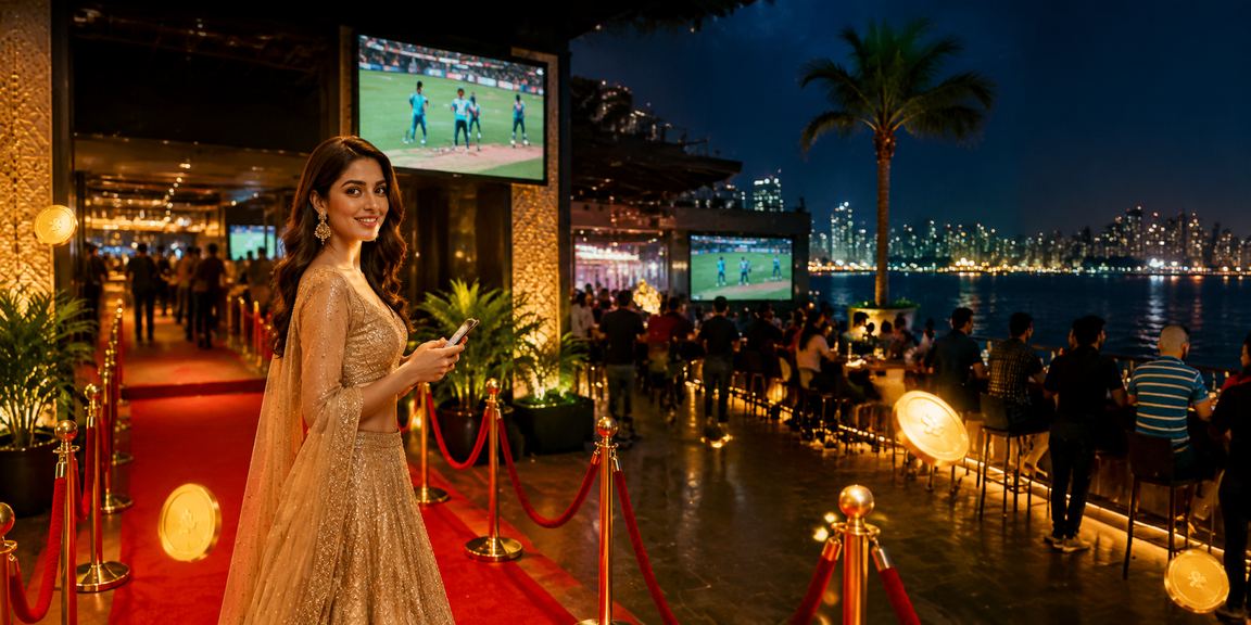 Excited Indian fans placing live bets on cricket matches